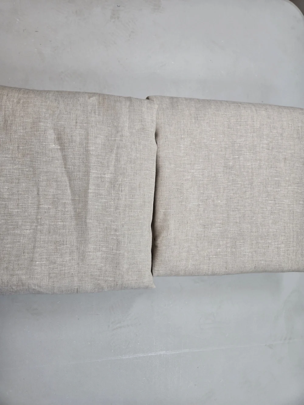 NWOT QUINCE Set Of 2 48x84 European Linen True Blackout Curtains Flax 9973